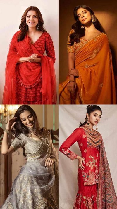 Kajal Aggarwal to Keerthy Suresh, 10 festive outfits for Dussehra