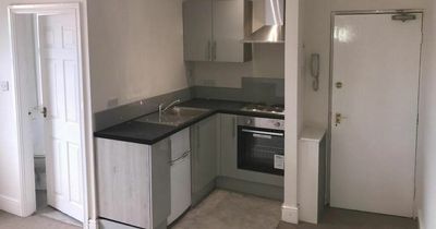 Tiny studio flat in Tameside where you'll sleep inches away from kitchen costs £420 a month