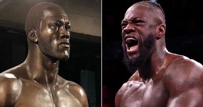 Deontay Wilder's retirement U-turn after statue of heavyweight unveiled