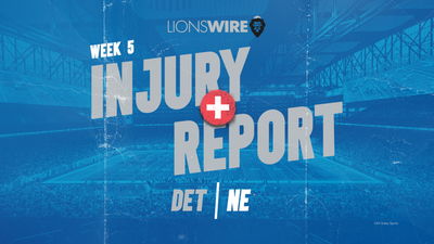 Lions Week 5 injury update: The offense gets healthier on Thursday