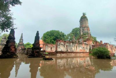 Wat Choeng Tha, location for TV soap 'Love Destiny', flooded