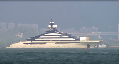 Yacht owned by sanctioned Russian tycoon docks in Hong Kong