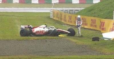 Mick Schumacher suffers blow to Haas seat chances with huge smash in Japanese GP practice
