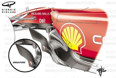 Ferrari's latest F1 floor tweaks revealed in Japan