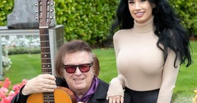 American Pie singer Don McLean steps out with model girlfriend Paris Dylan ahead of 3Arena gig