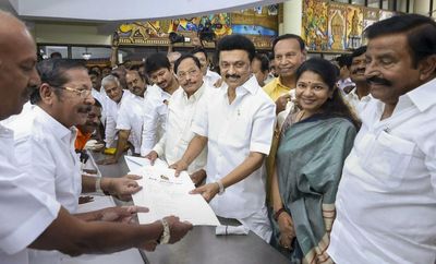 DMK general council meet | Stalin files nomination for party president post