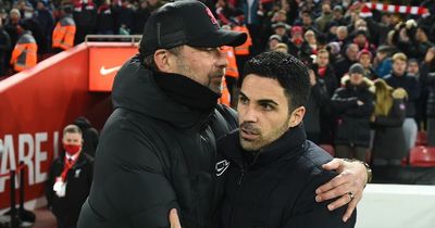 Jurgen Klopp’s annual Arsenal player flattery falls on deaf ears as Mikel Arteta aims for title