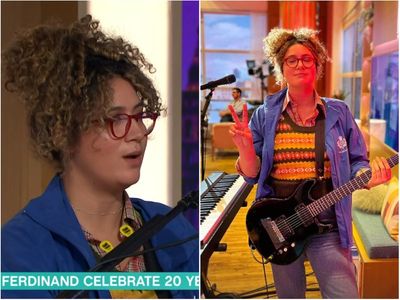 This Morning: Rose Matafeo makes unexplained appearance for Franz Ferdinand performance