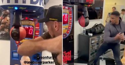 Anthony Joshua sets new score on punch machine but still can't beat Tyson Fury