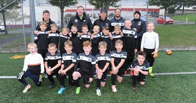 Former Scotland striker Garry O'Connor helps take Bathgate Thistle youth football training session