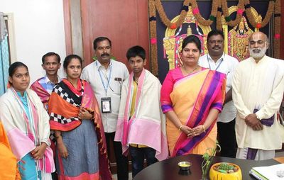 Andhra Pradesh: Two TTD students felicitated for making it to IIIT Idupulapaya