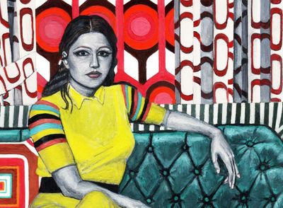 Soheila Sokhanvari: Rebel Rebel review – vivacious paintings of liberated Iranian womanhood