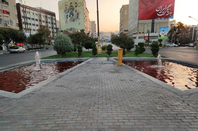 Artist turns Iran fountains red to reflect bloody crackdown
