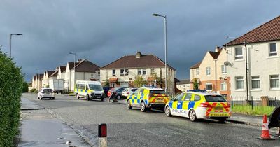 Police units swarm on Kilmarnock street as heavy cop presence spotted