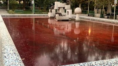 Artist Turns Iran Fountains Red to Reflect Bloody Crackdown