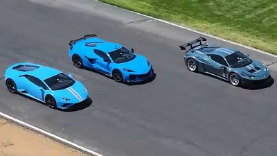 Corvette Z06 Stuns Huracan Evo, Ferrari 458 Race Car In Drag Races