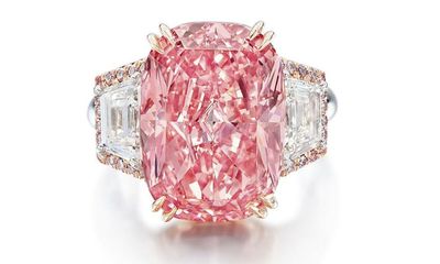 Rare ‘fancy vivid pink’ diamond sells for £52m in Hong Kong auction