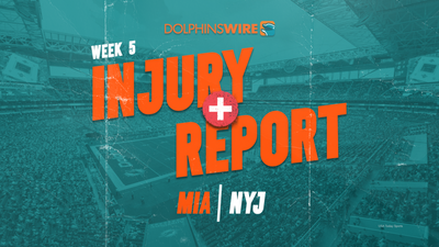 Dolphins final Week 5 injury report: 7 questionable, 2 out vs. Jets