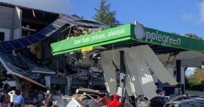 Huge explosion 'destroys' petrol station and leaves several injured