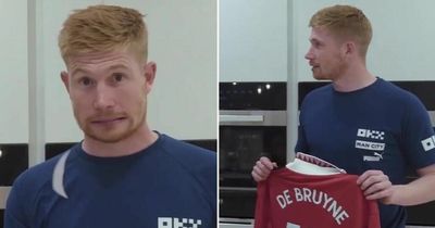 Kevin De Bruyne threatens to burn Man Utd shirt as he makes feelings clear on Red Devils