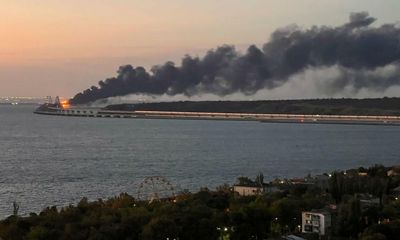 Three killed as huge explosion causes key Crimea-Russia road bridge to collapse – as it happened