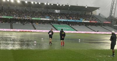 What a disaster: Newcastle Jets' season opener against Central Coast postponed due to waterlogged pitch