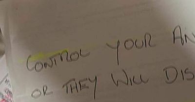 Woman appalled by threatening note from angry neighbour as part of feud over her cat