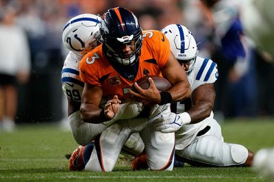 Broncos QB Russell Wilson says he’s OK after injury scare vs. Colts