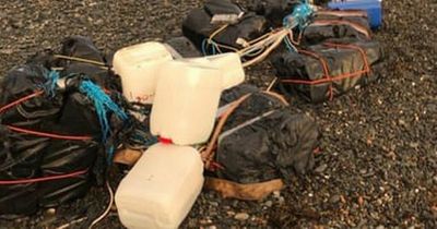 Beachgoers warned by police after huge £100m cocaine haul washes up on UK shore