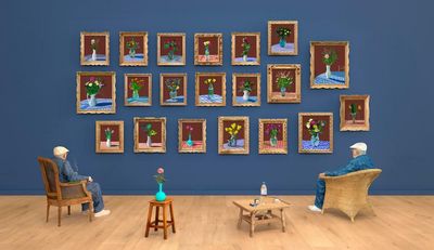 ‘An incredible work’: David Hockney’s new 5-metre digital artwork unveiled