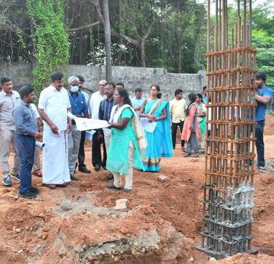 Information and Publicity Minister inspects projects at Gandhi Mandapam