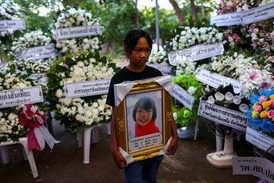 Thailand nursery killings: Funerals begin as mourners lay tributes to murdered children