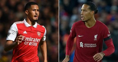 Sky Sports pundits asked to choose between William Saliba and Virgil van Dijk