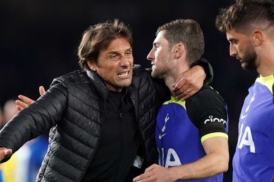Antonio Conte hails ‘top men’ as Tottenham end tough week with win at Brighton