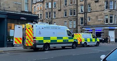 Edinburgh emergency services rush to ongoing incident at residence