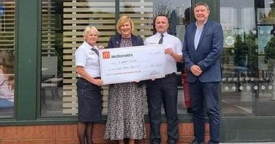 McDonald's Coatbridge donate £7000 to St Andrew's Hospice