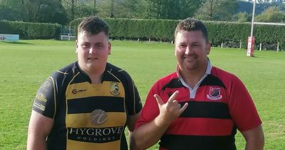 Welsh rugby father and son enjoy special day as they play AGAINST each other