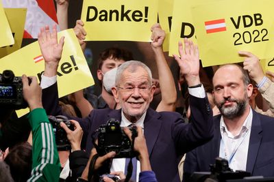 Austrian president secures re-election with clear win, avoiding runoff