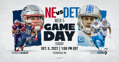 Lions vs. Patriots inactive players list for Week 5 includes a benched Amani Oruwariye