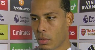 'No idea' - Virgil van Dijk makes Arsenal penalty claim after Liverpool defeat