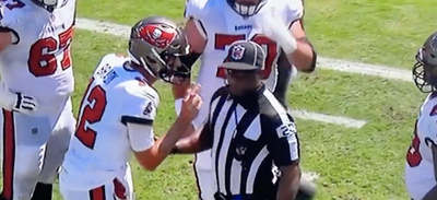 A frustrated Tom Brady dropped an F-bomb at an official for messing up substitution rules