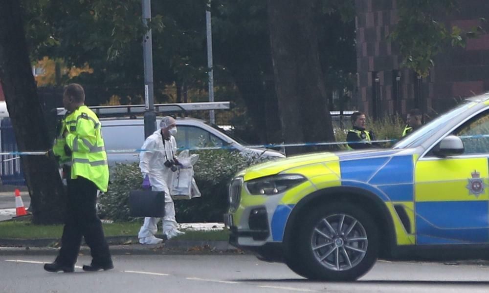 Man shot dead by officers in Derby police car park…