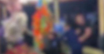 Huge funfair brawl sees rubber duck thrown as youths send punches and kicks flying