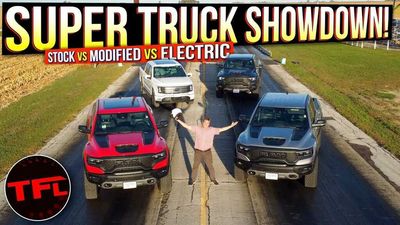 Watch Ford F-150 Lightning Take On 702 HP Ram TRX In Drag Race