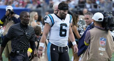 Panthers QB Baker Mayfield in walking boot following Week 5 loss