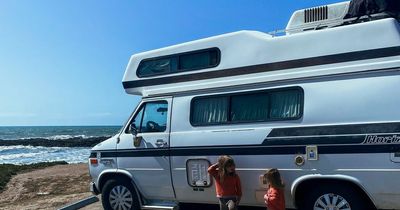 Mum is unschooling her two children as they travel round in a van