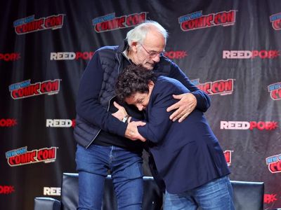 Michael J Fox and Christopher Lloyd delight Back to the Future fans as they reunite at Comic Con