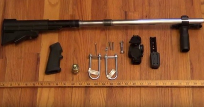 Suspect loses part of hand after "dangerous" makeshift weapon backfired
