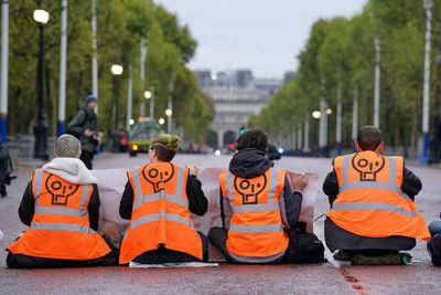 Just Stop Oil supporters travel from Scotland to block The Mall in London