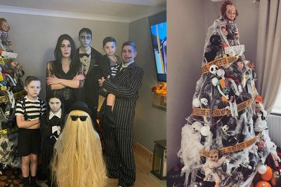 Meet the real-life Addams Family who celebrate Halloween for four months a year